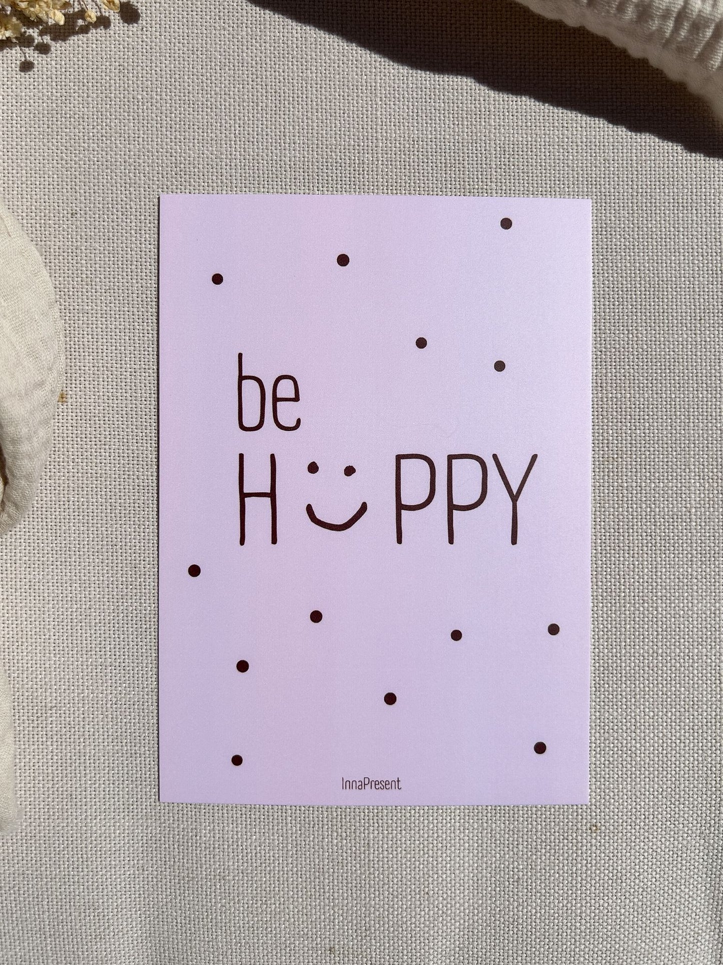 Grußkarte be happy