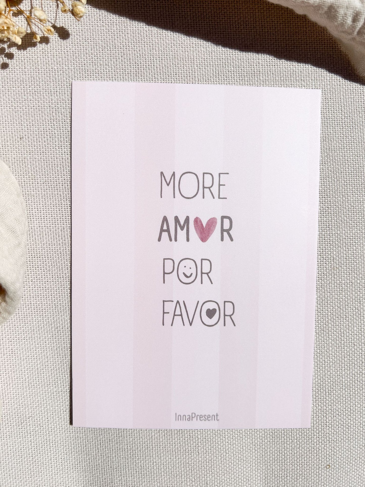 moderne karte mit spruch