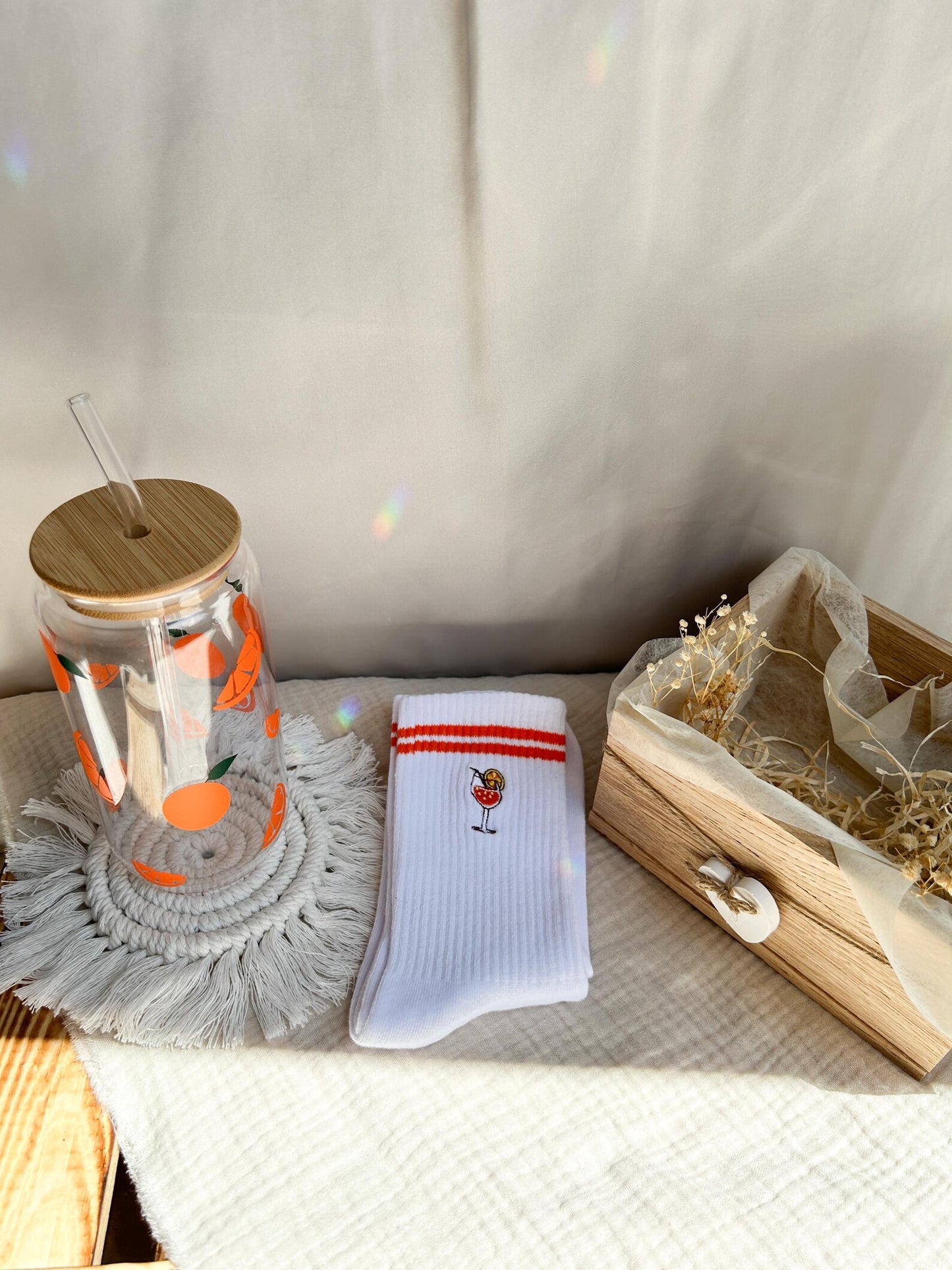 Sommerliches Geschenkset mit Aperol Details