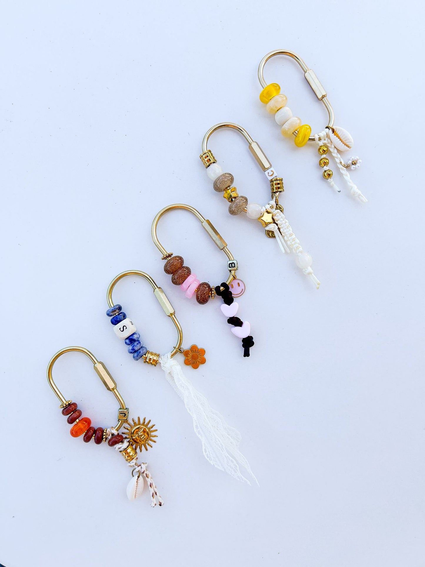 bag charms mit perle und personalisierung