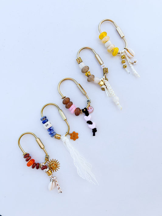 bag charms mit perle und personalisierung