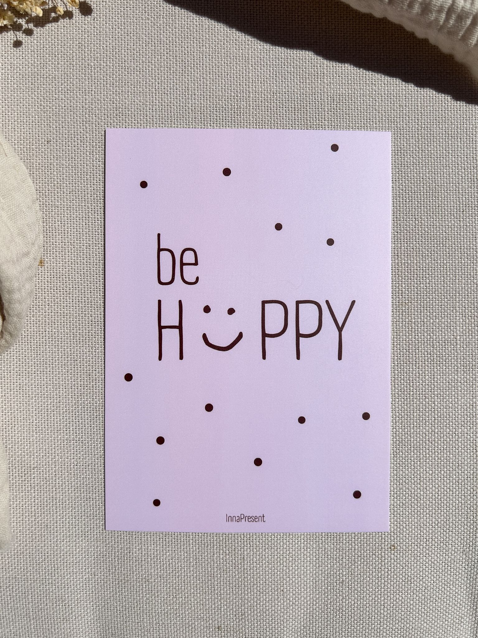 Grußkarte be happy 