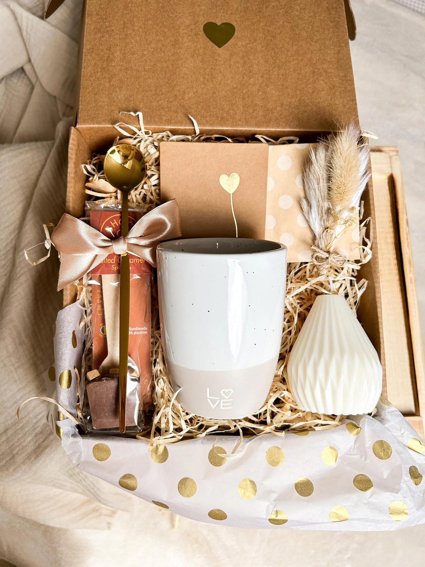 Wohlfühl Geschenkset mit Tasse und Kerze