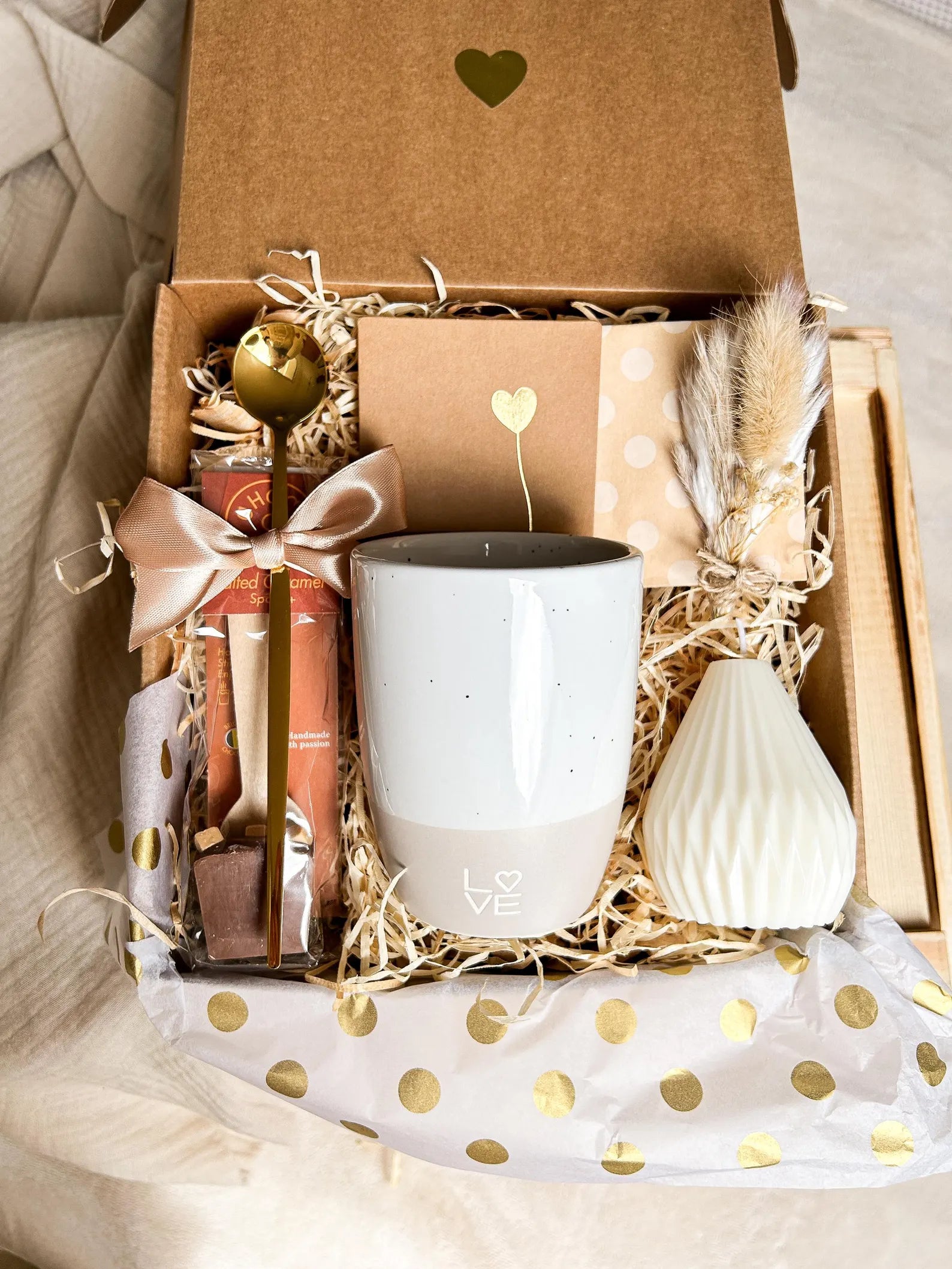 Wohlfühl Geschenkset mit Tasse und Kerze