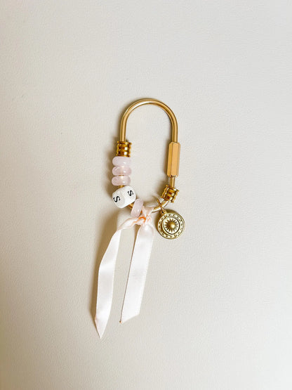 minimalistischer perlen bag charm