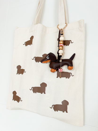 tote bag stofftasche print dackel